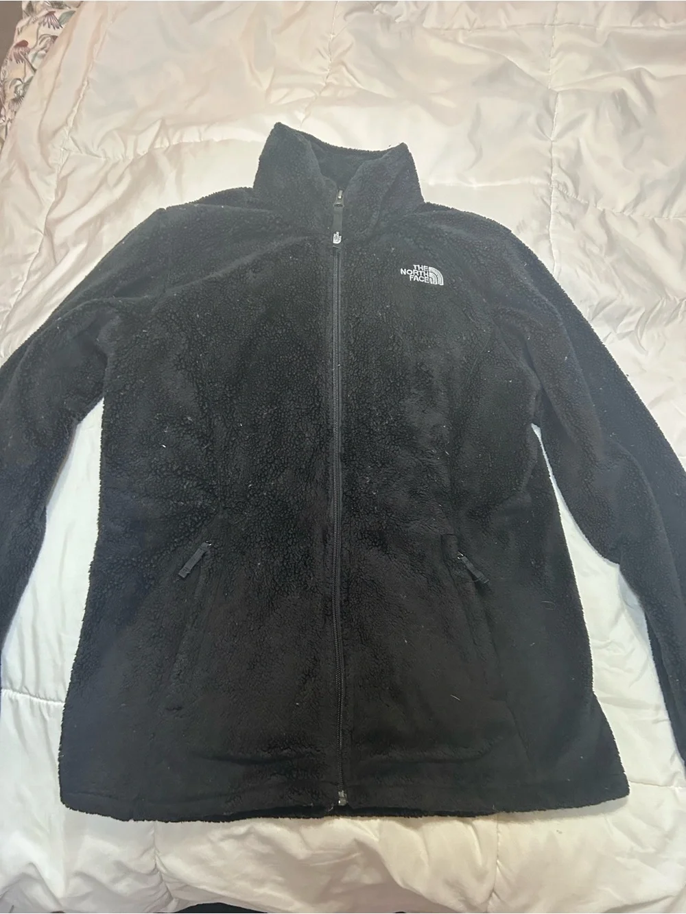 The North Face Women’s Black Plush Fleece Full-Zip Jacket